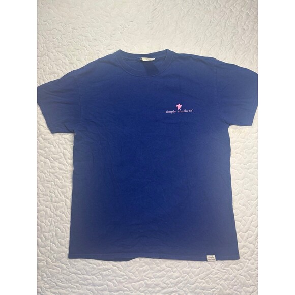 Simply Southern Blue Purple Turtle Graphic T-shirt size medium - Picture 1 of 4